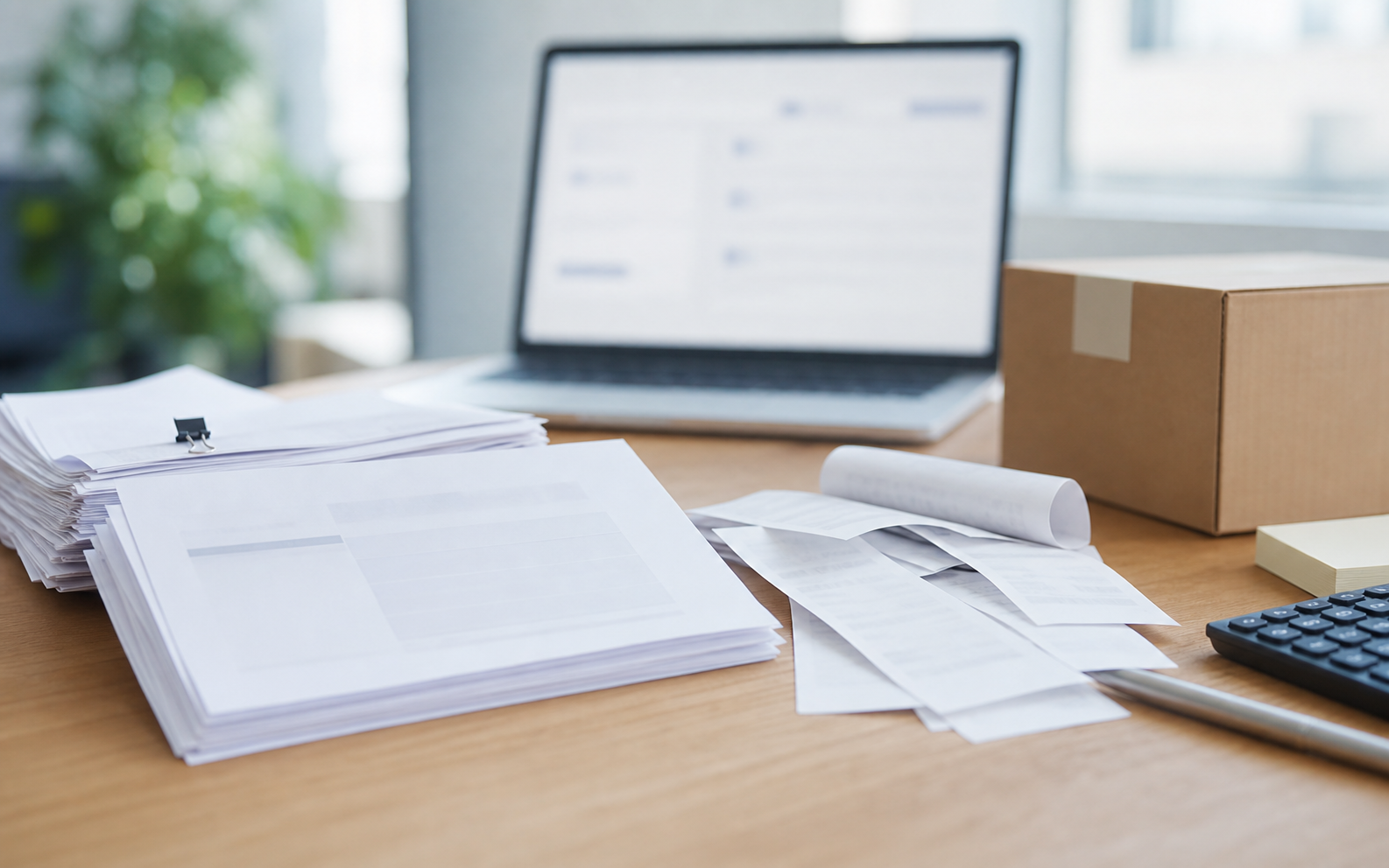 DataNexusを表現する書類処理のオフィスシーン